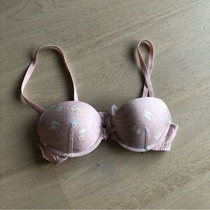 3/$30 6ixty8ight Corgi print pink bra A75